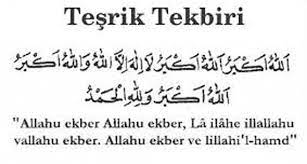 Kelime anlamı yüksek sesle tekbir almak, bayram namazını kılmak için musallaya çıkmak olan teşrik tekbiri hanefî, hanbelî, zâhirî ve zeydî mezheplerine göre farklılık gösterir. Tesrik Tekbiri Nedir Ne Zaman Okunur