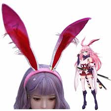 Yae sakura used to be the shrine maiden of yae village. New Honkai Impact 3 Yae Sakura Cosplay Accessories Props Gradual Color Rabbit Ear Hairhoop With Long Fur Game Costumes Aliexpress