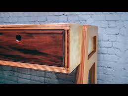 Diy Plywood Desk Youtube Plywood Desk Plywood Diy Plywood Projects