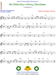 What we all love about christmas is the variety of carols and songs, all of which carry a sentimental value. We Wish You A Merry Christmas For Recorder Free Sheet Music