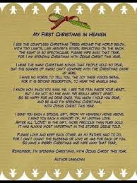 Grandpa S First Birthday In Heaven Poem First Christmas In Heaven Christmas In Heaven Christmas Poems My First Christmas