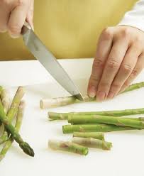 Asparagus can be fertilized in early spring before the spears emerge. How To Trim Asparagus