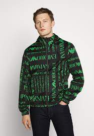 Parkas & blousons pour homme : Emporio Armani Blouson Leichte Jacke Verde Schwarz Zalando De