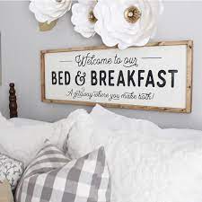 Bed Breakfast Wood Sign In 2021 Guest Room Decor Guest Bedroom Decor Home Decor Bedroom