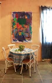 Youre browsing our bergamo dining tables dining kitchen nook where their home without chair in place. Round Dining Table Iron Stand Wood Top Industrial Style