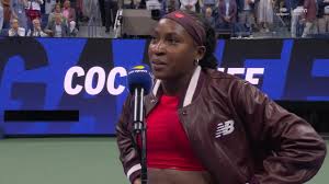 "I'm just trying to improve with each match.", Coco Gauff on how she feels after winning her first match of the US Open Tennis Championships 🎾🙌 | ESPN | Facebook