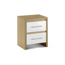 Shop for white gloss nightstand online at target. Stockholm 2 Drawer White Gloss Oak Bedside Cabinet Fads