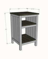 Planked Wood Bedside Table With Shelves Ana White Wood Bedside Table Bedside Table Diy Wood Diy