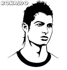 Dibujos para pintar juegos gratis. Cristiano Ronaldo Dibujos Para Colorear