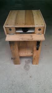 Pallet End Table Secret Storage Pallet End Tables Wood Pallets Wood Pallet Projects