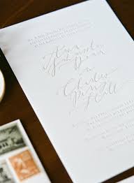 Organic White And Gold Wedding Real Weddings Oncewed Com Letterpress Invitations Wedding Invitations Wedding Invitations Stationery