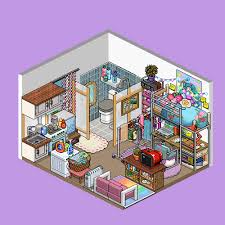 Cute Little House Isometric Art Pixel Art Background Anime Pixel Art