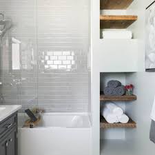Who knew such a small, unassuming shape could be so controversial? 75 Beautiful Gray Bathroom Subway Tile Pictures Ideas Houzz