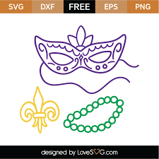 Download Free Mardi Gras Elements Svg Cut File Lovesvg Com