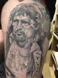 Ol' Waylon! Waylon Jennings tattoo by Tattoos by John Roberts
