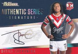 2021 NRL Traders Signature Series Silver - AS14 Sitili Tupouniua Sydney  Roosters - Gold Coast Trading Cards