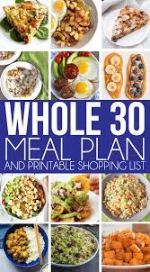 Whole 30 Meal Plan Breakfast Lunch And Dinner Whole 30 Meal Plan Whole 30 Recipes Whole 30 Diet