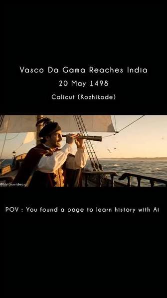 Vasco Da Gama Reaches India....#vascodagama #kozhikode#ships #coast #coastline #maps #spice #trade #portugal #trading #zamorin #sea #ocean #africa #capeofgoodhope