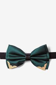 Hunter Green Polyester Metal Tipped Hunter Green Pre Tied Bow Tie Ties Com Hunter Green Wedding Green Gold Weddings Green Wedding Decorations