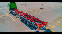 Container Transport Trailer - 40 Ft Extendable Container Trailer - STU  Trailers