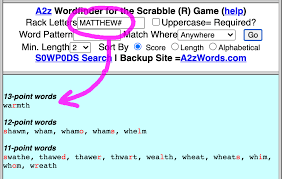 Not just to use them yourself, but to recognize. The Highest Scoring Scrabble Word Using Your Name Spudart