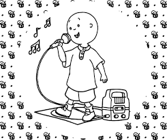 Free printable caillou coloring pages for kids. Nice Caillou Singing Caillou Coloring Page Coloring Pages Boy Coloring Bible Coloring