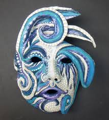 Paper Macha C Azulita S Art Design Paper Mache Mask Masks Art Art