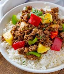1 pound lean ground turkey you can use lean or extra lean 1 egg 1/2 cup veggies of your choice chopped peppers, mushroom, shredded zucchini, or shredded carrots 1 tbs garlic powder or tube garlic Ground Hawaiian Beef Cooking Made Healthy