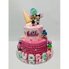 Kue ulang tahun besar bertuliskan amora dengan empat tingkat dengan karakter lol surprise. Jual Kue Lol Surprise Khena Cake Kota Tangerang Selatan Banten Indotrading