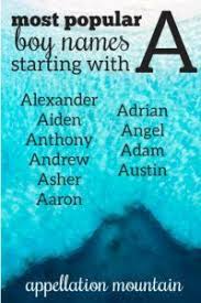 Boy Names Starting With A Asa Arlo Abram Appellation Mountain In 2020 Boy Names Popular Boy Names Most Popular Boys Names
