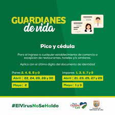 El alcalde de cali, jorge iván ospina gómez, y la gobernadora del valle del cauca, clara luz roldán, anunciaron que por la situación de orden público que se registra este viernes 28 de mayo, cuando se cumple un mes del paro nacional, se decreta ley seca y toque de queda a partir de las 7:00 p.m. Pico Y Cedula En Cali Para Este Viernes 23 De Abril