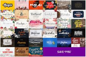 Unlimited greetcard categories and postcards. 30 Premium Font Bundles Design Shack
