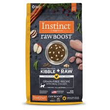 Alternative to fresh and frozen raw food for cats. Instinct Raw Boost Grain Free Recipe With Real Chicken Dry Cat Food With Freeze Dried Raw Pieces 10 Lbs Petco