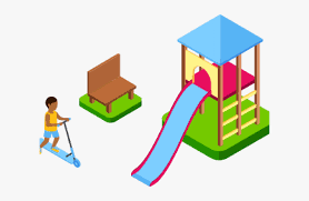 Colorful playground in the yard in the park at sunset. Outside Clipart Play Structure Hd Png Download Transparent Png Image Pngitem