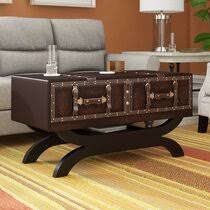 Discover prices, catalogues and new features. Leather Faux Leather Coffee Tables You Ll Love In 2021 Wayfair