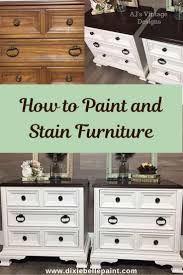 Get Some Tips And Tricks To Painting Your Furniture Amy From Aj S Vintage Design Shows How To Pa Staining Furniture White Furniture Painted Furniture For Sale