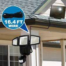 188 Led Triple Head Motion Sensor Solar Security Light Umrlighting