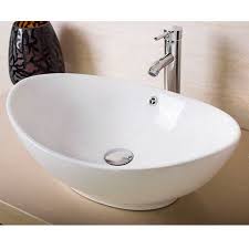 modern bathroom oval ceramic porcelain