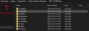 Learn where to buy.mogrts and how to install multiple.mogrt (motion graphics templates) at once using the new local templates folder in version 12.1 of. Solved Motion Graphics Folder Location Adobe Support Community 9940725