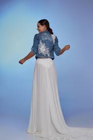 Maybe you would like to learn more about one of these? Braut Jeansjacke Mit Aufschrift Bride Zauberkutsche