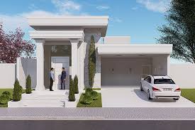 These houses are more affordable. Neoclassical Single Storey House Plan Plans Of Houses Models And Facades Of Houses
