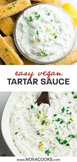 Vegan Tartar Sauce Nora Cooks In 2020 Vegan Condiments Tartar Sauce Vegan Dishes