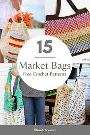 Create a personalized handbag or tote to complement anyone's style and needs with these useful, beautiful handbag patterns. 15 Market Bag Crochet Patterns All Free Fiberartsy Com