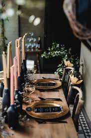 Mariage Noir Et Dore Rustique Industriel Vintage Decoration Vintage Industrial Black And Gold Wedding Backyard Party Halloween Party Decor Table Decorations