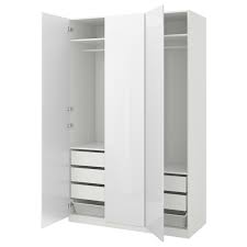 Ikea kleiderschrank weiß schrank schlafzimmerschrank 79x176cm regal aufbewahrung. Pax Kleiderschrank Weiss Fardal Hochglanz Weiss Ikea Deutschland