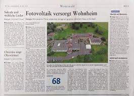 Unsere einrichtung zeichnet sich sowohl durch ihre qualifizierte und liebevolle pflege und betreuung als auch. Scuv De Photovoltaik Versorgt Seniorenheim