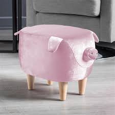 Easy christmas decorations country christmas decorations classy christmas decor merry bright soft and cozy velvet bench cushion with tufted accents we love. Best Selling Home Decor Bonnie Pig Ottoman Pink Velvet 302162 Rona
