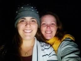 Me and L in that snow flake back to back