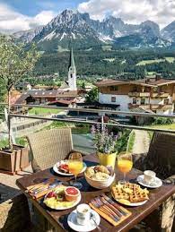 Our Stay At Hotel Kaiserblick In Summer Pilotmadeleine Breakfast Around The World Relaxing Places Beautiful Places