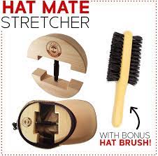 Hat Mate Premium Hat Stretcher With Bonus Hat Brush Solid Wood One Size Fits All Heavy Duty Hat Stretchers Hat To Fit Perfectly Removes Pinching Clothes Brush Fedora Cowboy Hat Jack